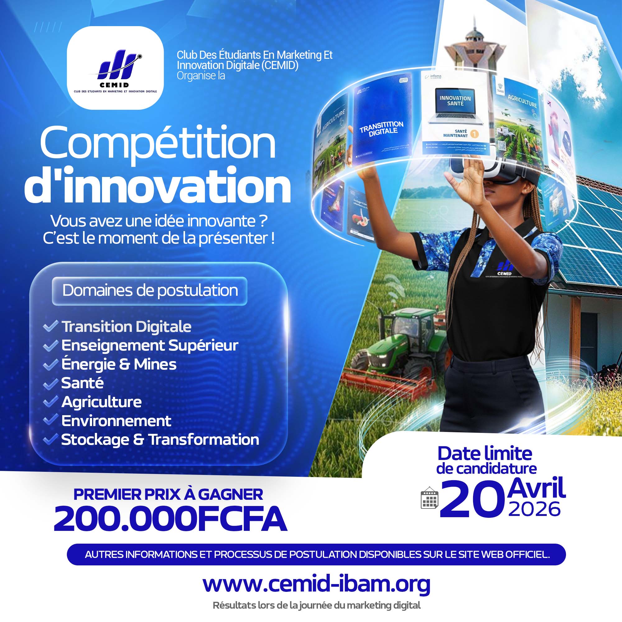 Affiche Concours d'Innovation CEMID 2026